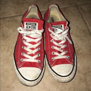 Red converse that are in good condition!